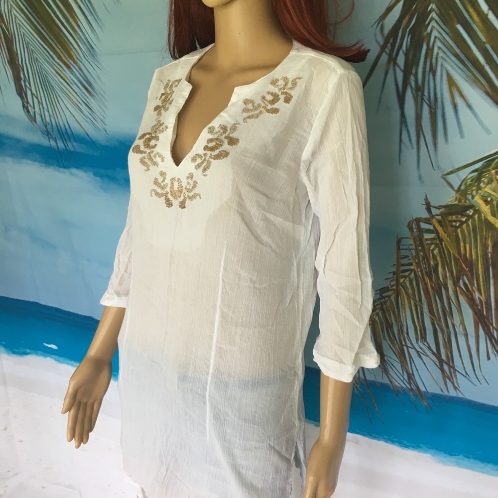 Tommy Hilfiger linen coverup